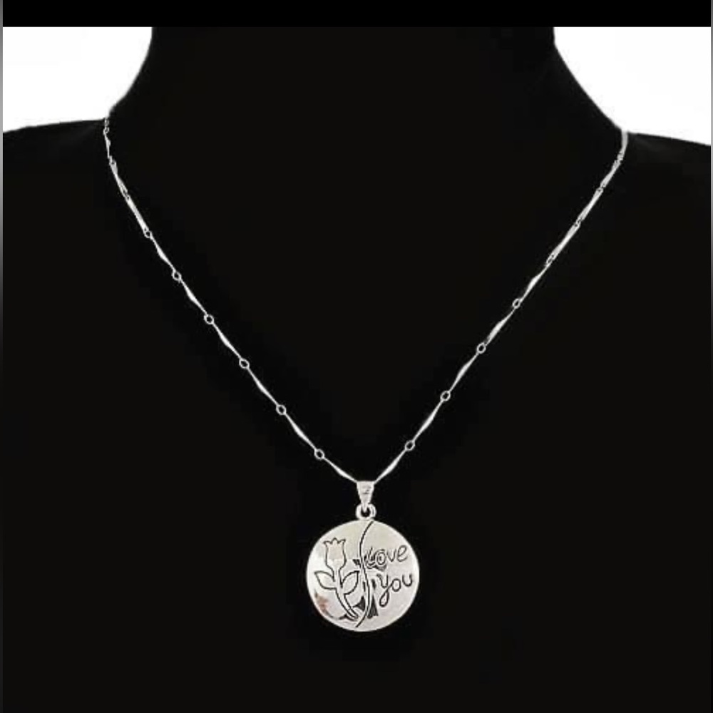 Cyber sale $15   Necklace silver.